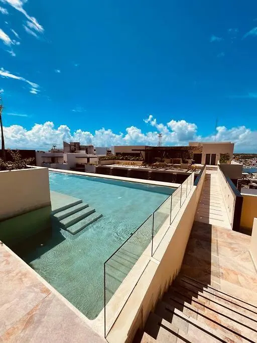 Gran Estudio A Unas Cuadras De La Playa 신데 델 카르멘 아파트